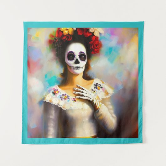 Dag van de Dode Vrouw 3 Wandkleed (Voorkant)