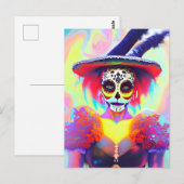 Dag van de dode vrouw briefkaart (Voorkant / Achterkant)