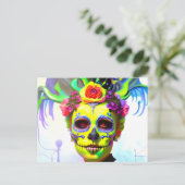 Dag van de dode vrouw briefkaart (Staand voorkant)