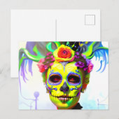 Dag van de dode vrouw briefkaart (Voorkant / Achterkant)