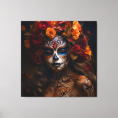 Dag van de dode vrouw canvas afdruk (Voorkant)