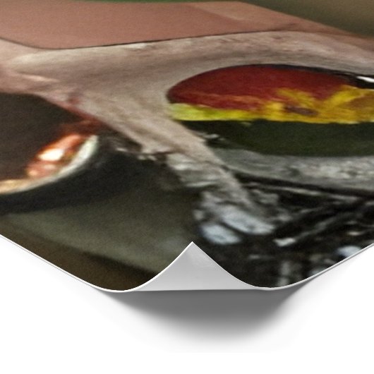 Dag van de dode vrouw met Tattoos Poster (Hoek)