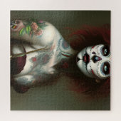 Dag van de dode vrouw met Tattoos puzzel (Horizontaal)