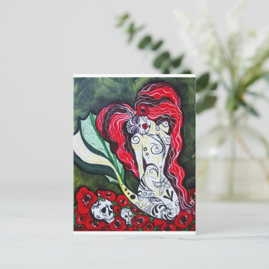 Dag van de dode zeemeermin briefkaart (Staand voorkant)