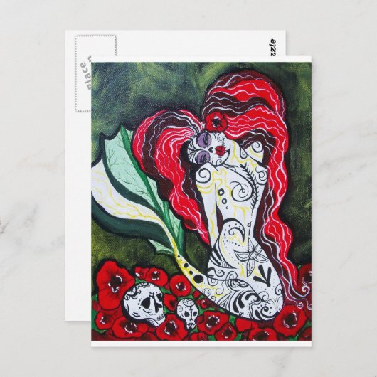 Dag van de dode zeemeermin briefkaart (Voorkant / Achterkant)