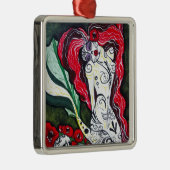 Dag van de dode zeemeermin metalen ornament (Rechts)