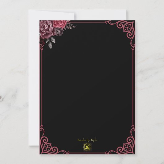 Dag van de Dode Zoete 16 uitnodiging (Achterkant)