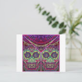 Dag van de dode zussenDia do Muertos Sugar Skulls Briefkaart (Staand voorkant)
