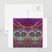 Dag van de dode zussenDia do Muertos Sugar Skulls Briefkaart (Voorkant / Achterkant)