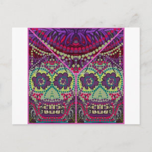 Dag van de dode zussenDia do Muertos Sugar Skulls Briefkaart