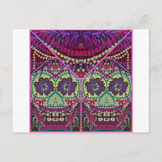 Dag van de dode zussenDia do Muertos Sugar Skulls Briefkaart