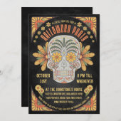 Dag van de dodelijke halloween-feestdagen kaart (Voorkant / Achterkant)