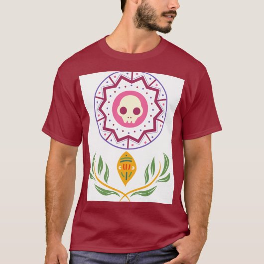 DAG VAN DE DODEN BLOEMEN T-SHIRT (Voorkant)