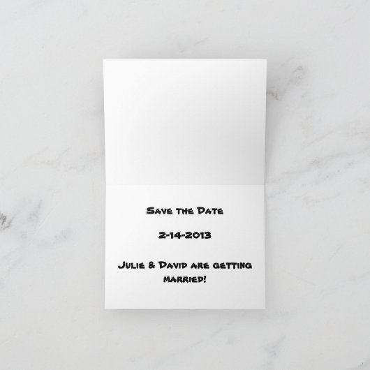 Dag van de Doden de Datum Notecard van het Kaart (Binnen)