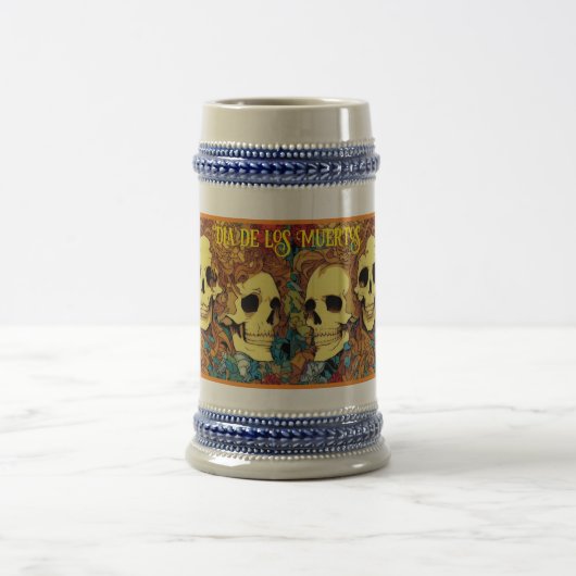 Dag van de Doden (Dia de los Muertos) bier stein Bierpul (Center)