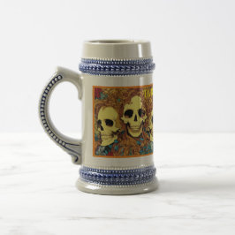 Dag van de Doden (Dia de los Muertos) bier stein Bierpul