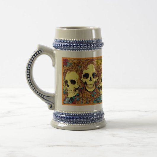 Dag van de Doden (Dia de los Muertos) bier stein Bierpul (Links)