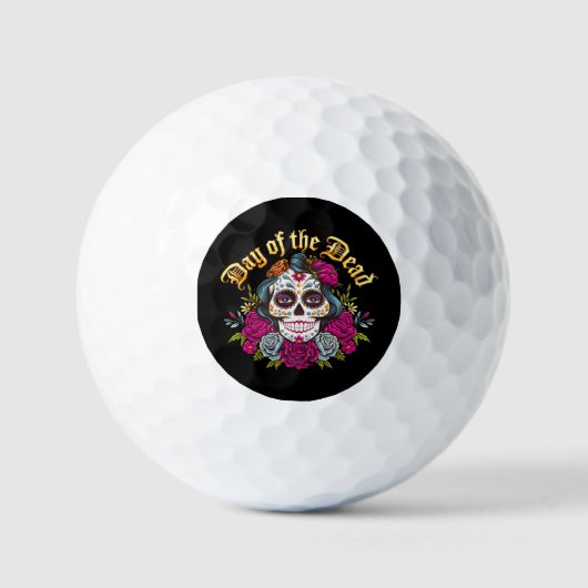 Dag van de Doden: Dia de los Muertos Golfballen (Voorkant)
