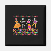 Dag van de Doden Dia de los Muertos Mexicaanse Ske Magneet (Voorkant)