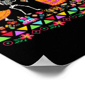 Dag van de Doden Dia de los Muertos Mexicaanse Ske Poster (Hoek)