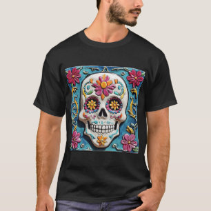 Dag van de Doden Dia de Los Muertos Sugar Skull 00 T-shirt