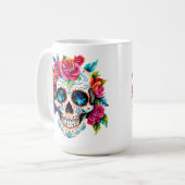 Dag van de Doden | Día de los Muertos Sugar Skull Koffiemok (Voorkant links)
