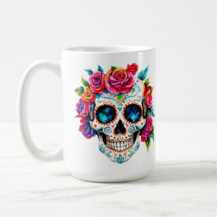 Dag van de Doden   Día de los Muertos Sugar Skull Koffiemok