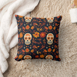 Dag van de Doden   Día de los Muertos Sugar Skull Kussen