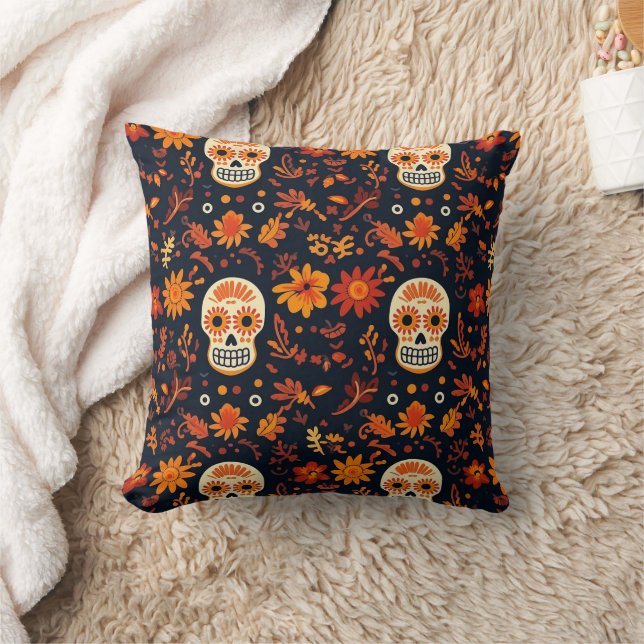 Dag van de Doden | Día de los Muertos Sugar Skull Kussen (Deken)