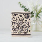 Dag van de doden / Dia Muertos Fiesta Uitnodiging Briefkaart (Staand voorkant)