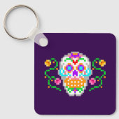 Dag van de Doden geïnspireerd Sugar Skull Sleutelh Sleutelhanger (Voorkant)