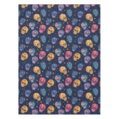 Dag van de Doden geschilderde schedels Tafelkleed (Voorkant)