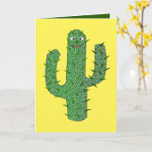 Dag van de Doden Happy Cactus Aangepast Kaart (Gele Bloem)