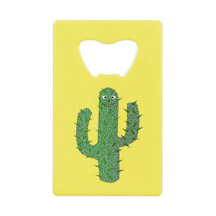 Dag van de doden Happy Cactus Custom Name Creditkaart Flessenopener