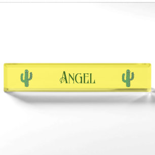 Dag van de doden Happy Cactus Custom Name Naambordje