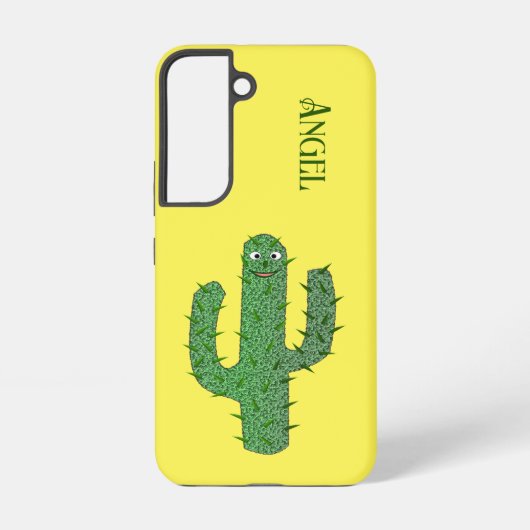 Dag van de doden Happy Cactus Custom Name Samsung Galaxy Hoesje (Achterkant)