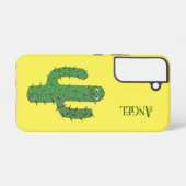 Dag van de doden Happy Cactus Custom Name Samsung Galaxy Hoesje (Achterkant horizontaal)