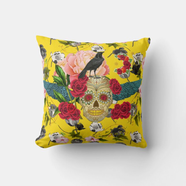 Dag van de Doden  I  Dia De Los Muertos Kussen (Voorkant)