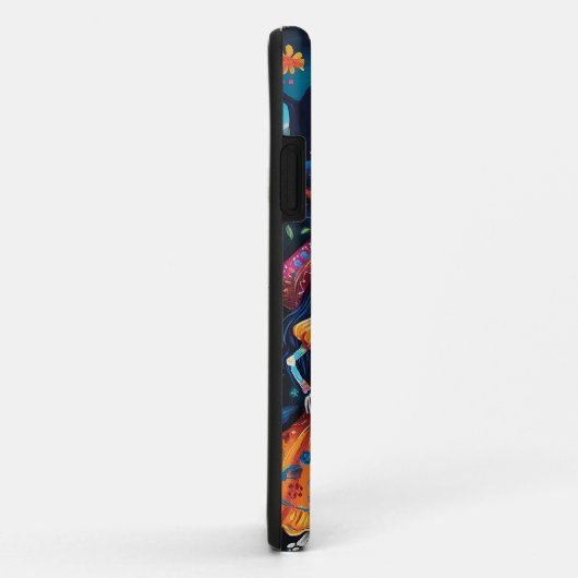 Dag van de doden kleurrijk ontwerp Case-Mate iPhone case (Achterkant/rechts)