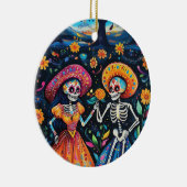 Dag van de doden kleurrijk ontwerp keramisch ornament (Rechts)