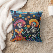 Dag van de doden kleurrijk ontwerp kussen (Deken)