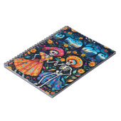 Dag van de doden kleurrijk ontwerp notitieboek (Linkerzijde)