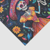 Dag van de doden kleurrijk ontwerp tissuepapier (Detail)