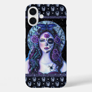 Dag van de doden kunst van Renee Lavoie iPhone 16 Plus Hoesje
