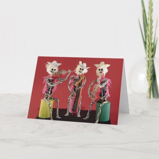 Dag van de Doden: Mariachi, van Oaxaca Kaart (Voorkant)