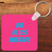 Dag van de Doden Mexicaanse Axolotl Op Maat Sleutelhanger (Achterkant)
