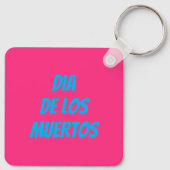 Dag van de Doden Mexicaanse Axolotl Op Maat Sleutelhanger (Achterkant)