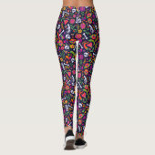 Dag van de Doden Mexico Symbolen Leggings (Achterkant)