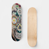 Dag van de Doden Neon Gloed Persoonlijk Skateboard (Voorkant)