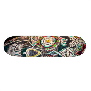 Dag van de Doden Neon Gloed Persoonlijk Skateboard